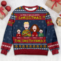 Personalized Family Ugly Sweater Juicy Delicious Christmas Gift