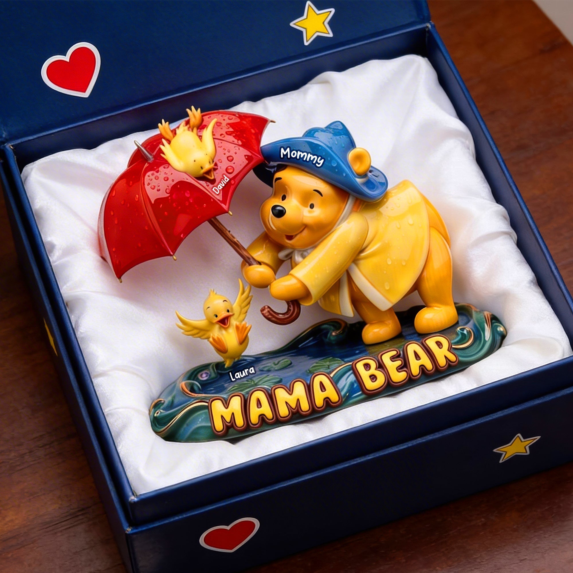 Personalized Acrylic Mama Bear Plaque Custom Gift for Mom