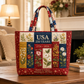 USA 250th Anniversary Quilted Tote Bag Gift for Her