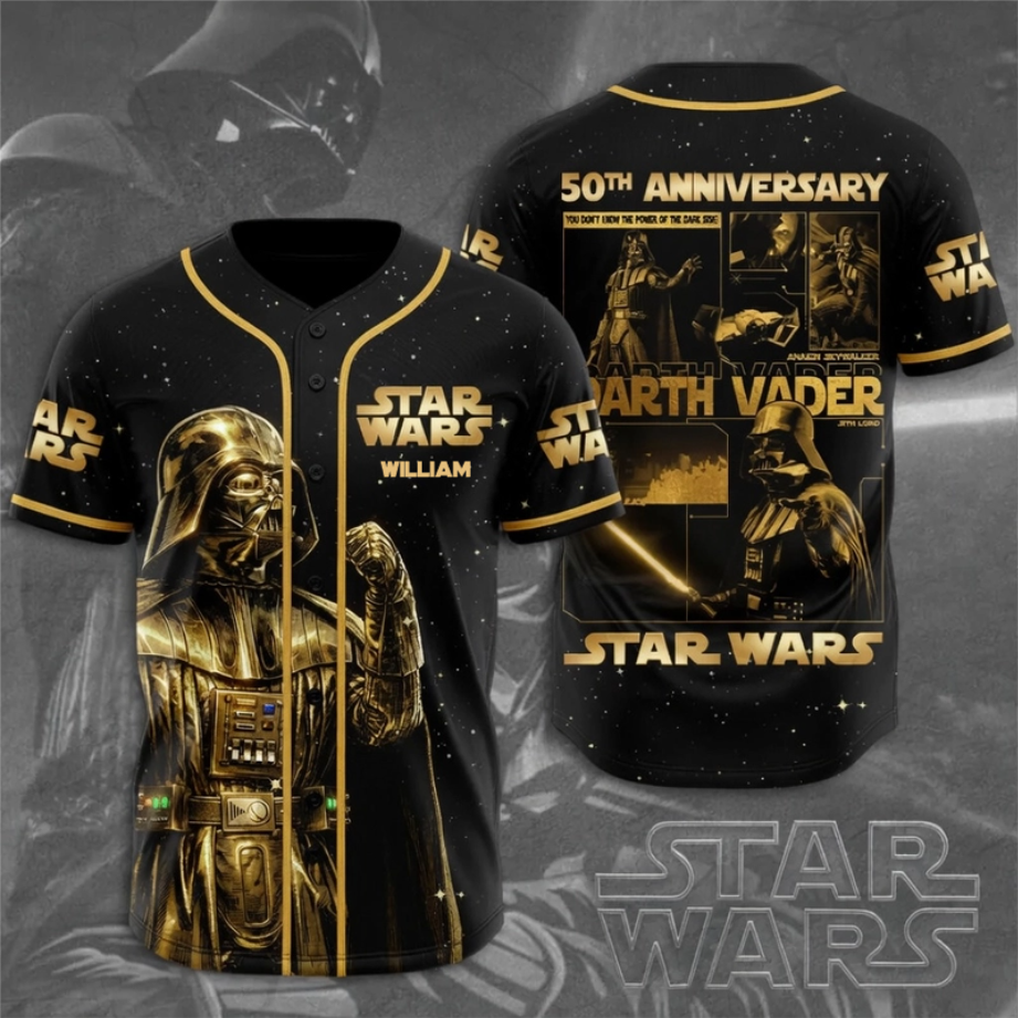 Personalized Star Wars Baseball Jersey Custom Name Gift for Fans