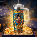 Personalized 40th Anniversary Tumbler with Handle Gift for Movie Fans
