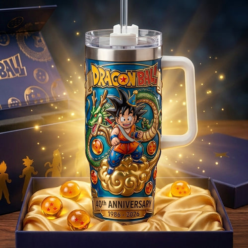 Personalized 40th Anniversary Tumbler with Handle Gift for Movie Fans Tumbler GradoCreations