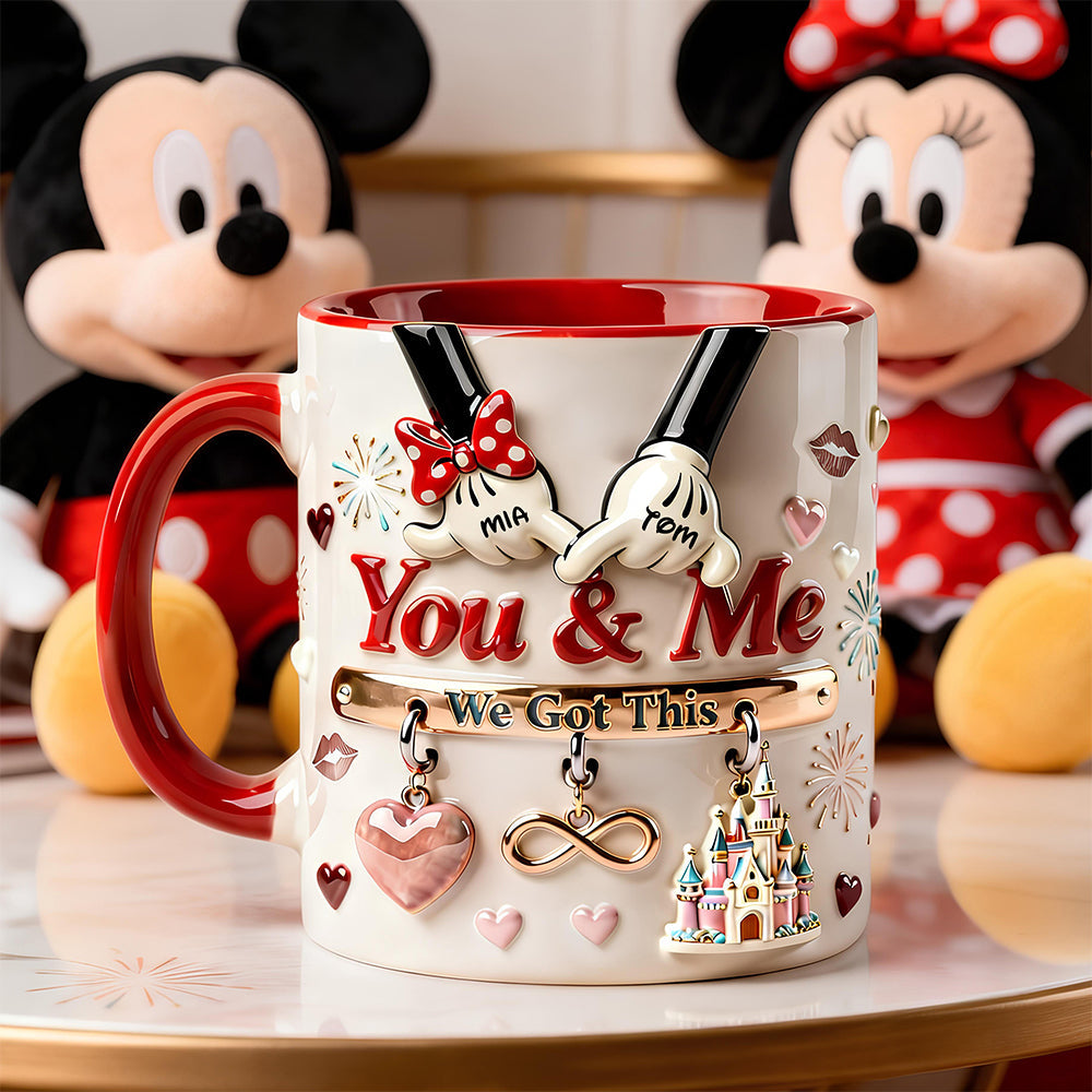 Personalized Couples Accent Mug You & Me Gift for Movie Lovers