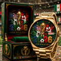 Men's Soccer Watch Featuring 2026 World Cup Host Countries - Ideal Gift for Fans