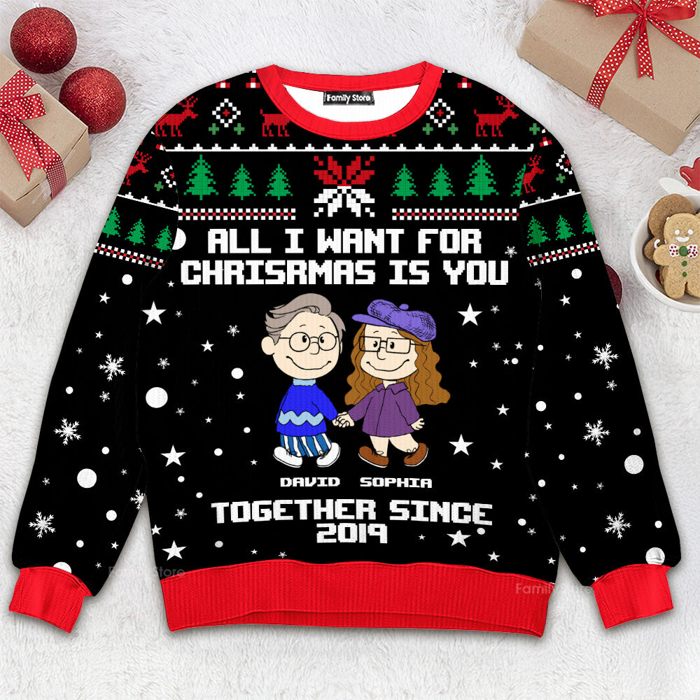 Personalized Christmas Ugly Sweater for Couples | Unique Gift