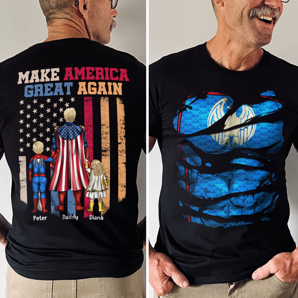 Personalized Make America Great Again Shirt for Dad - Unique Gift
