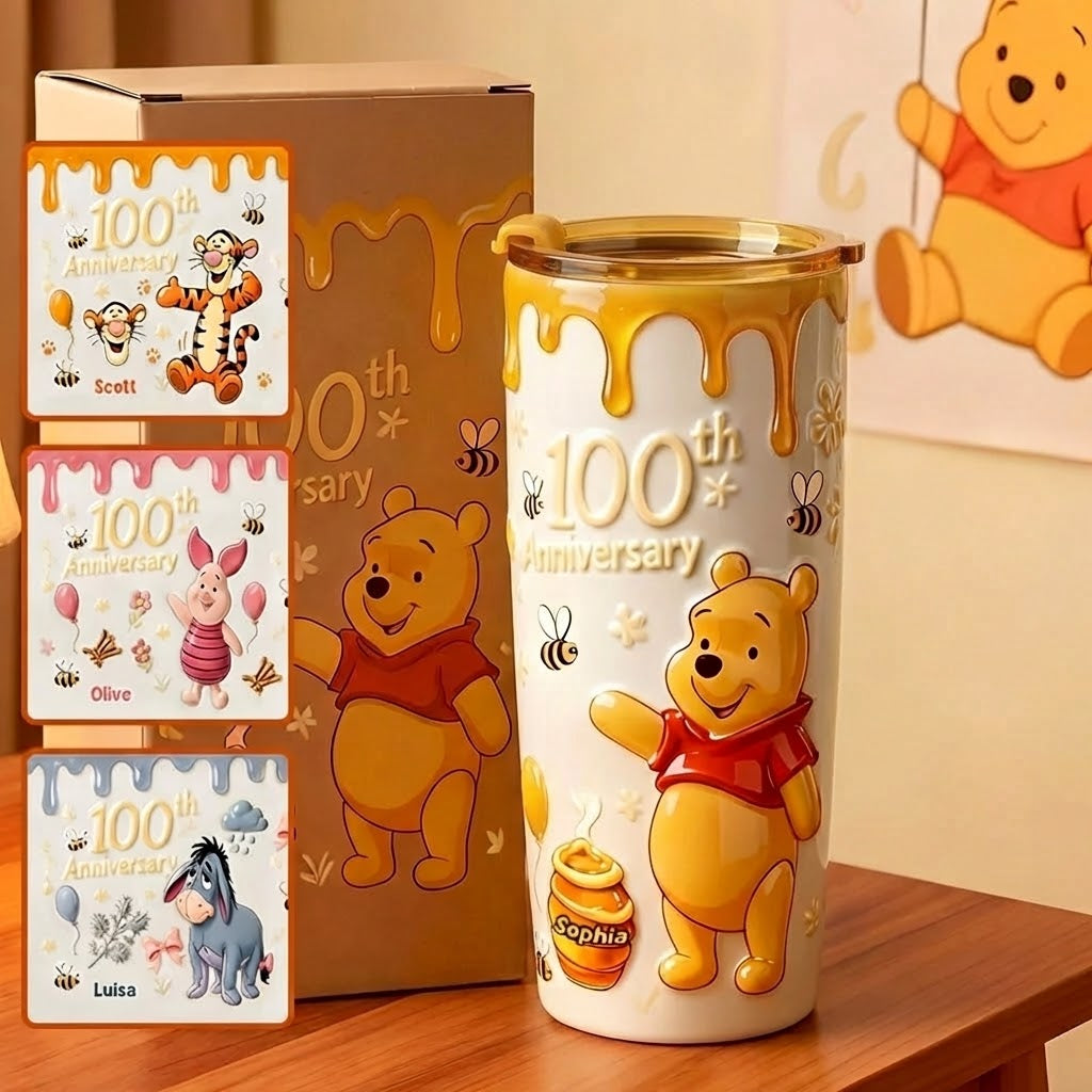 Personalized 100th Anniversary Tumbler for Movie Fans Gift
