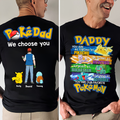 Personalized PokeDad Cotton T-Shirt Unique Gift for Dad