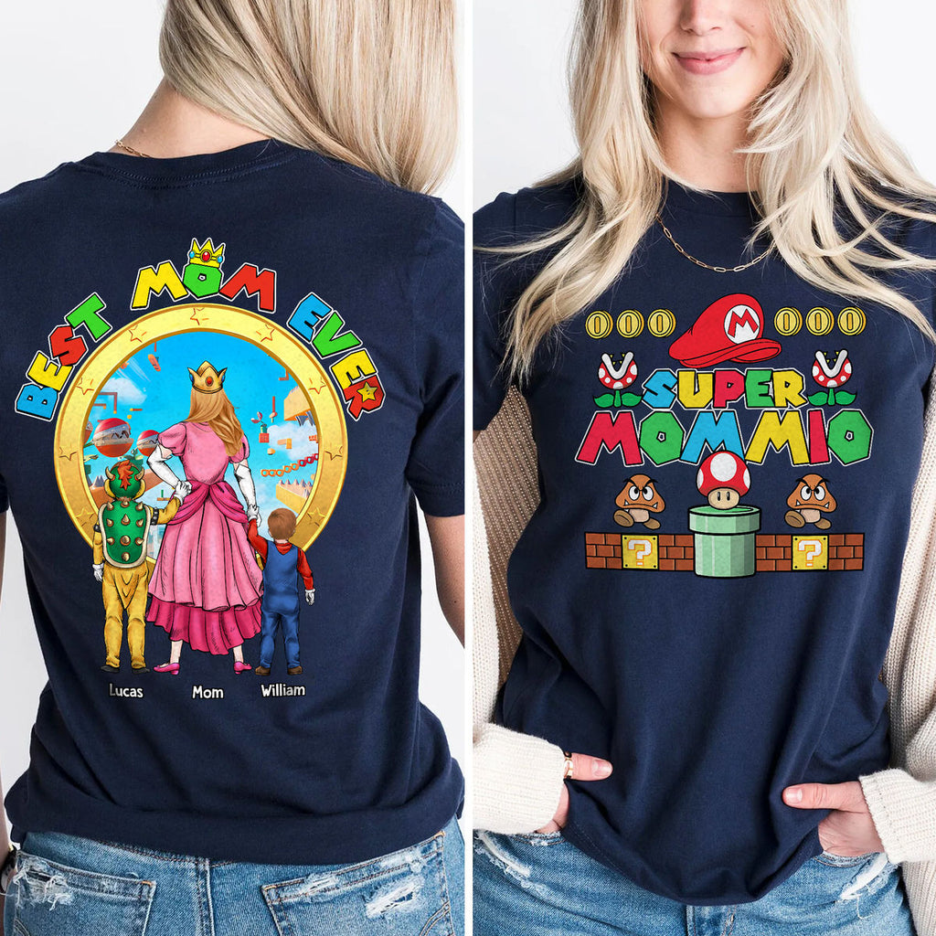 Personalized Super Mommio Gaming Shirt for Mom - Unique Gift
