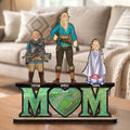 Personalized Wooden Mom Plaque Custom Name Gift for Mother's Day Wood Plaque GradoCreations