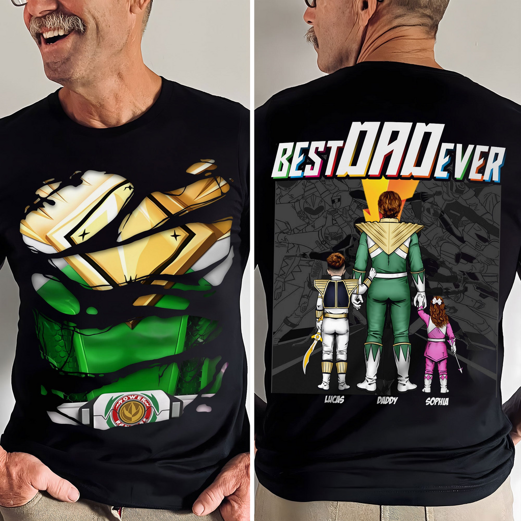 Personalized Best Dad Ever Shirt Custom Name Gift for Dad
