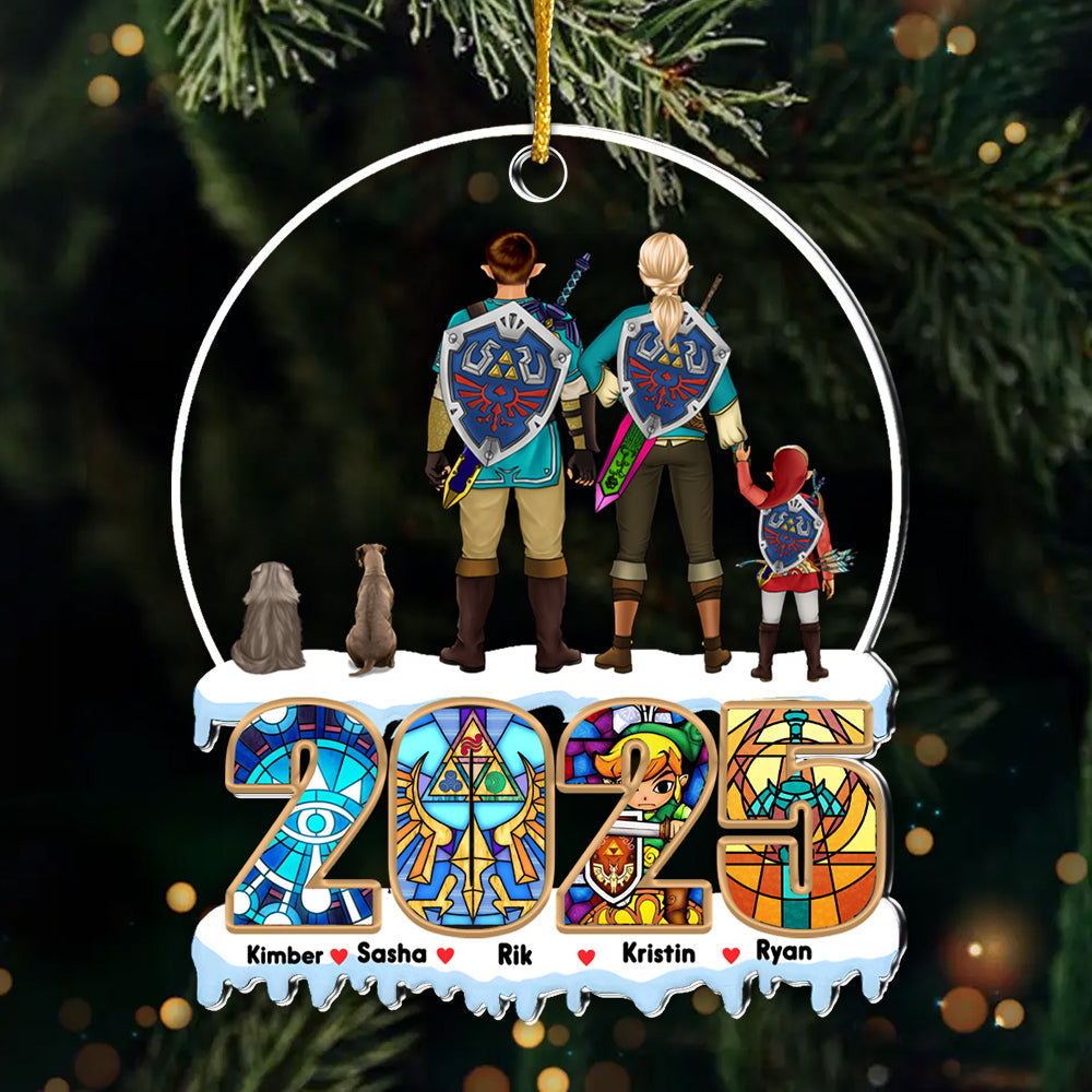 Personalized Legend Of Zelda Acrylic Ornament Family Gift