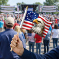 Personalized Betsy Ross Eagle Handheld American Flag 4th of July Gift HN590 - Handheld Flag GradoCreations