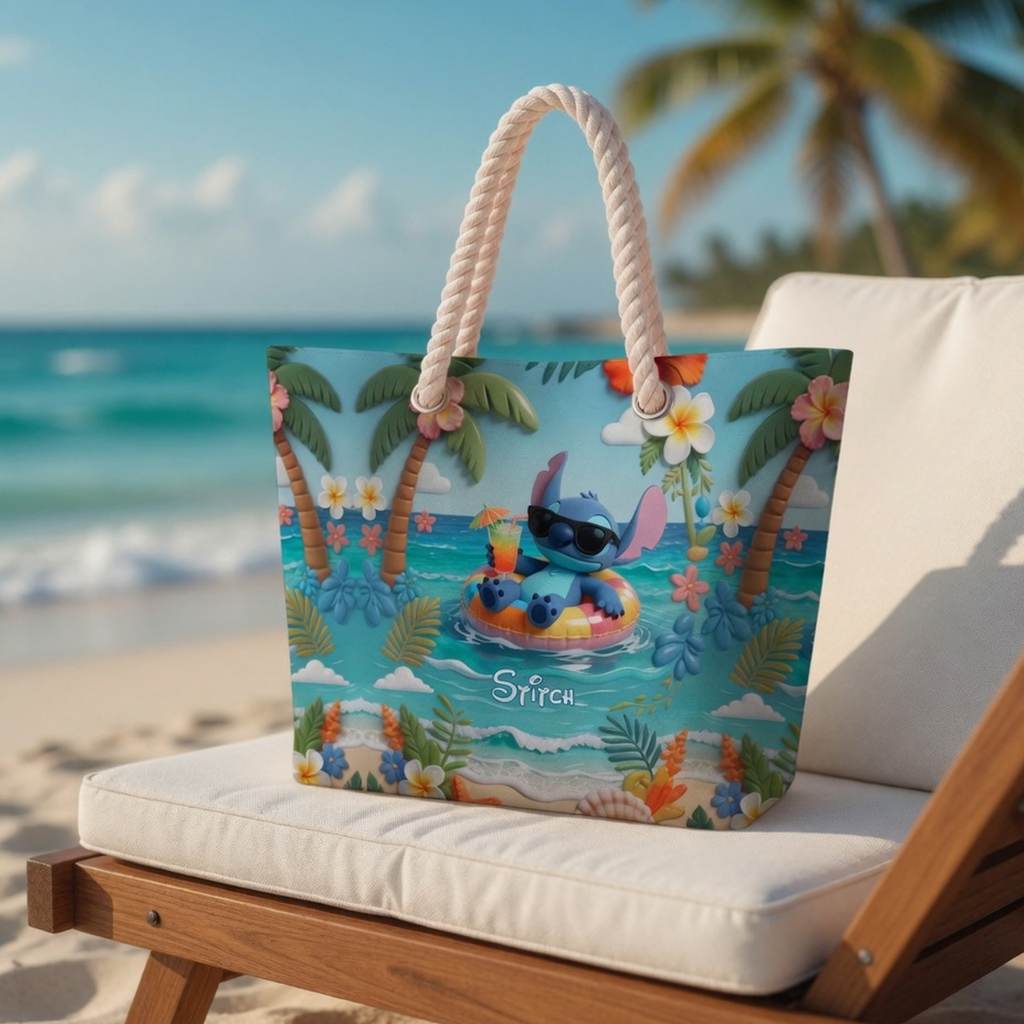 Personalized Beach Bag with Custom Design for Travelers