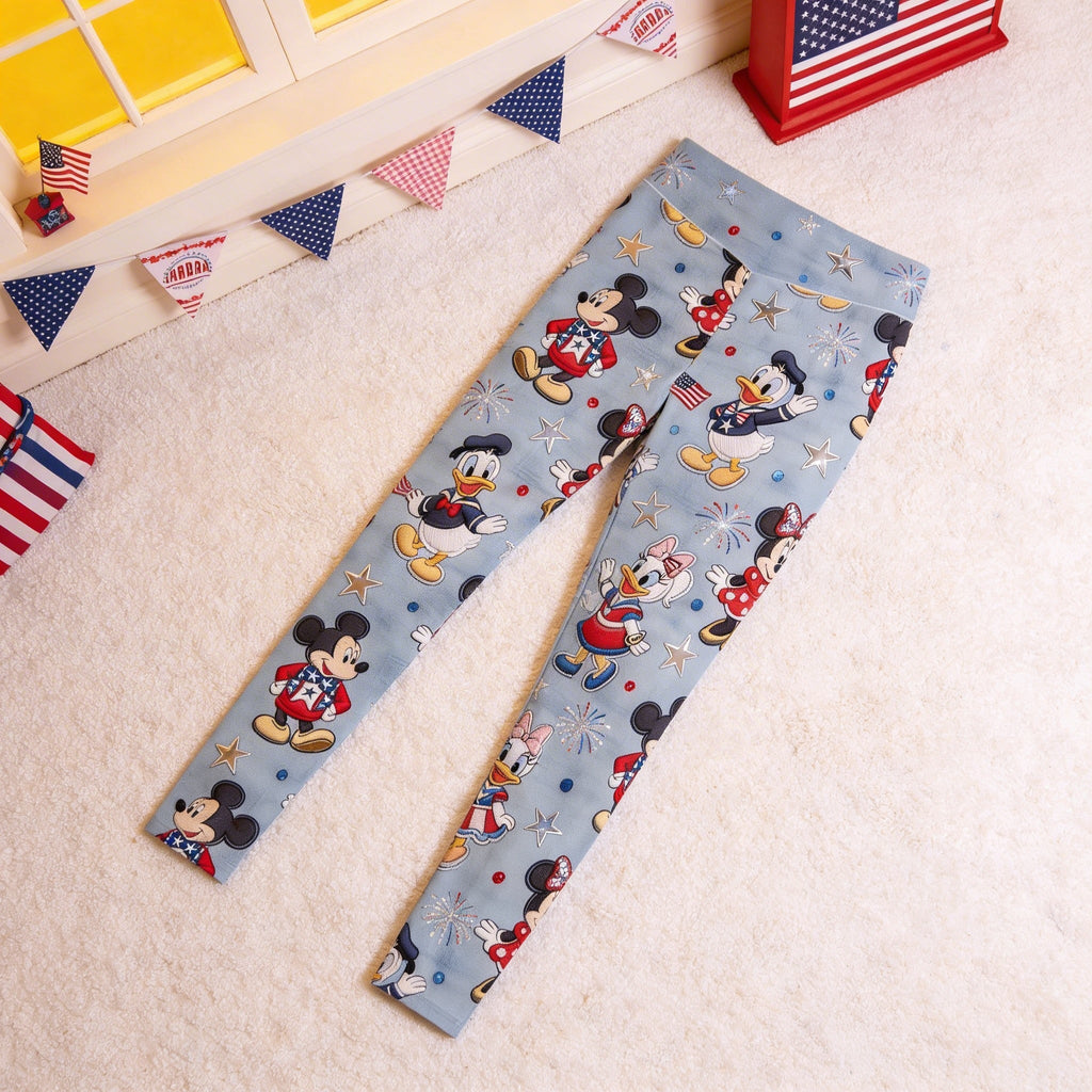 Personalized Mickey Mouse Leggings 250th Anniversary Gift for Her