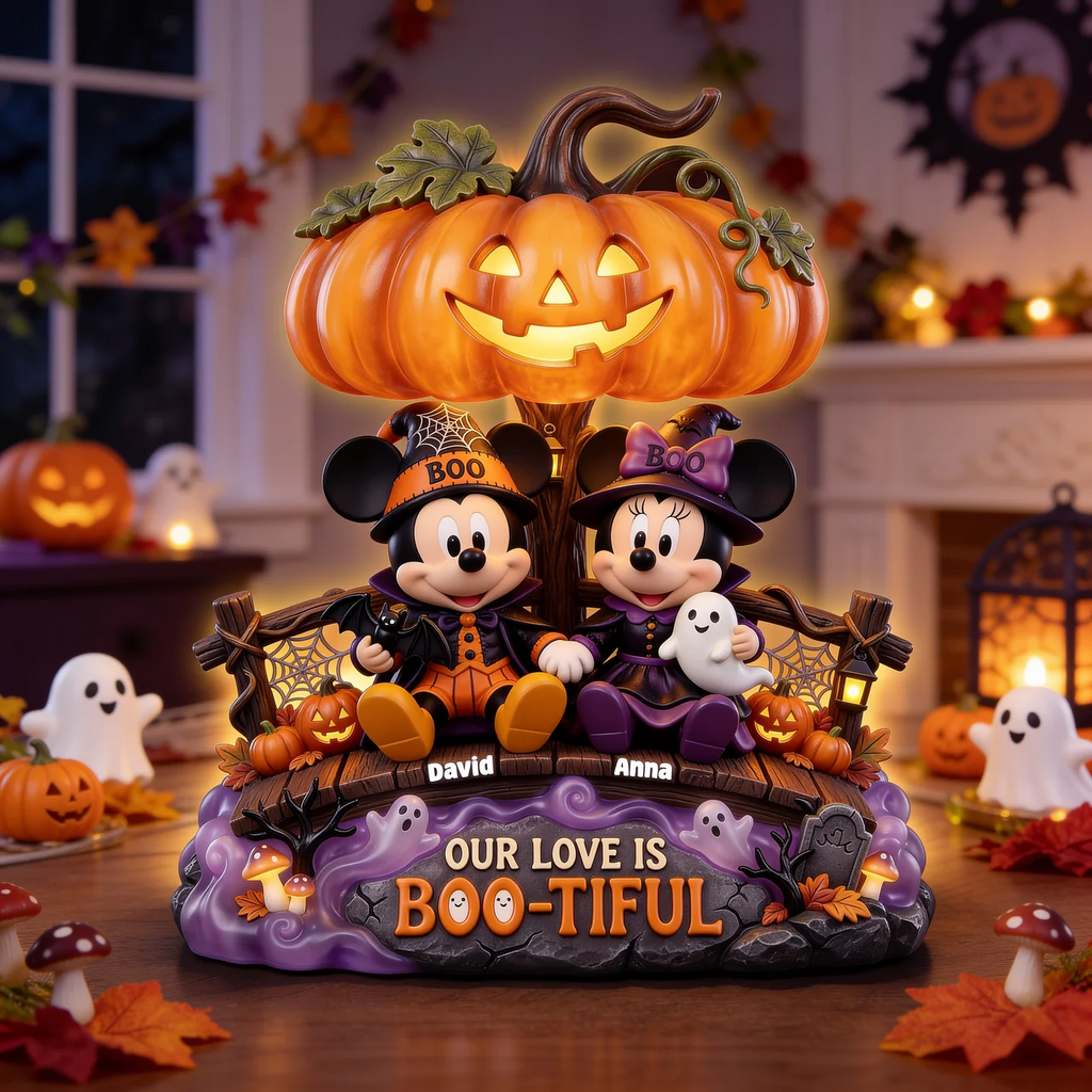 Personalized Halloween Acrylic Light Box Gift for Couples Acrylic Light Box GradoCreations