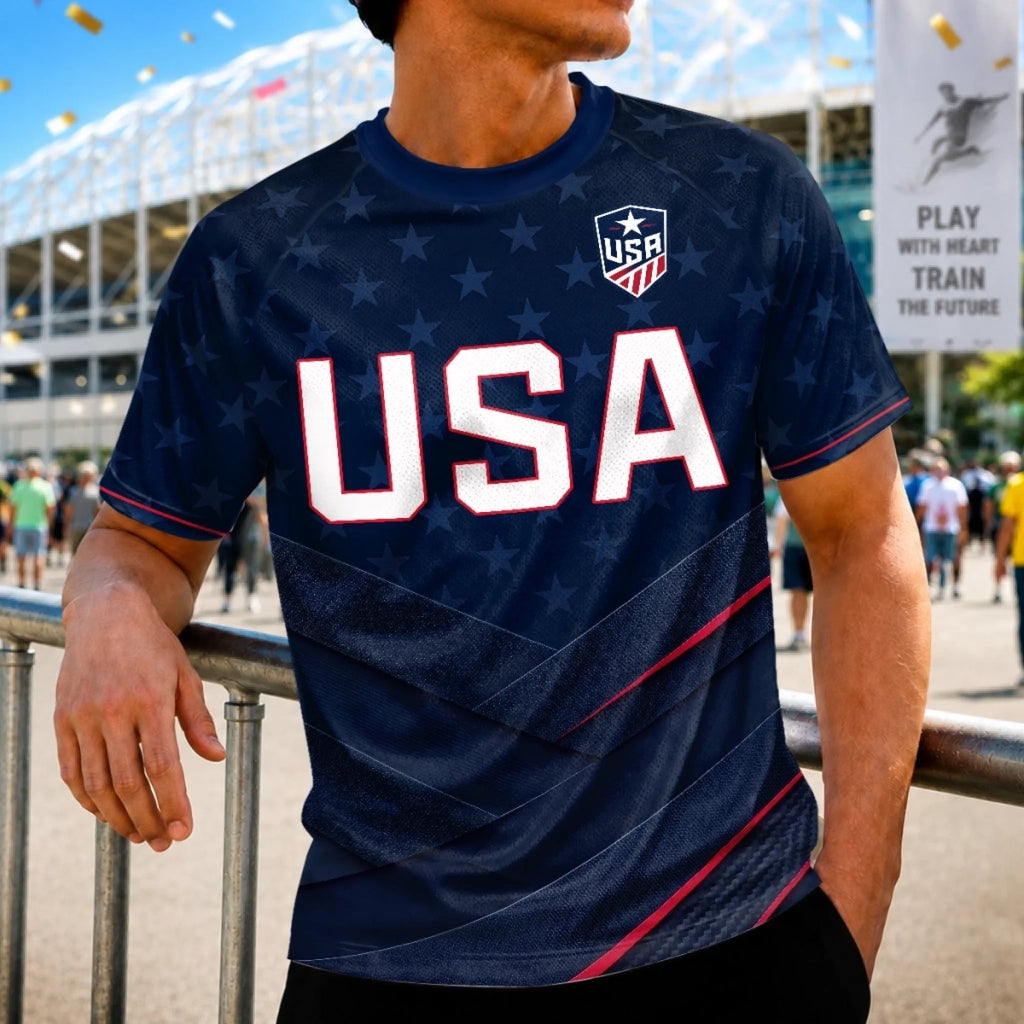 Personalized USA Soccer Jersey Custom Name Gift for Soccer Fans
