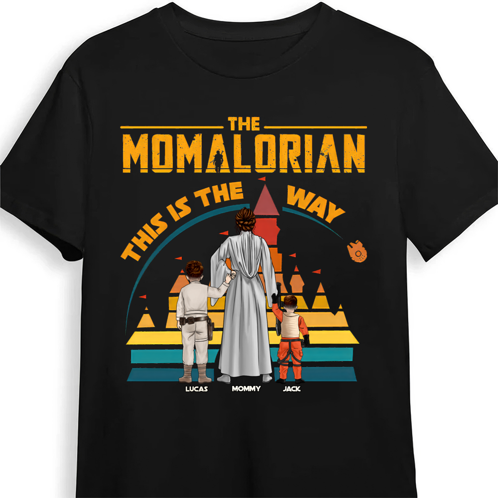 Personalized Momalorian Shirt Custom Name Gift for Mom