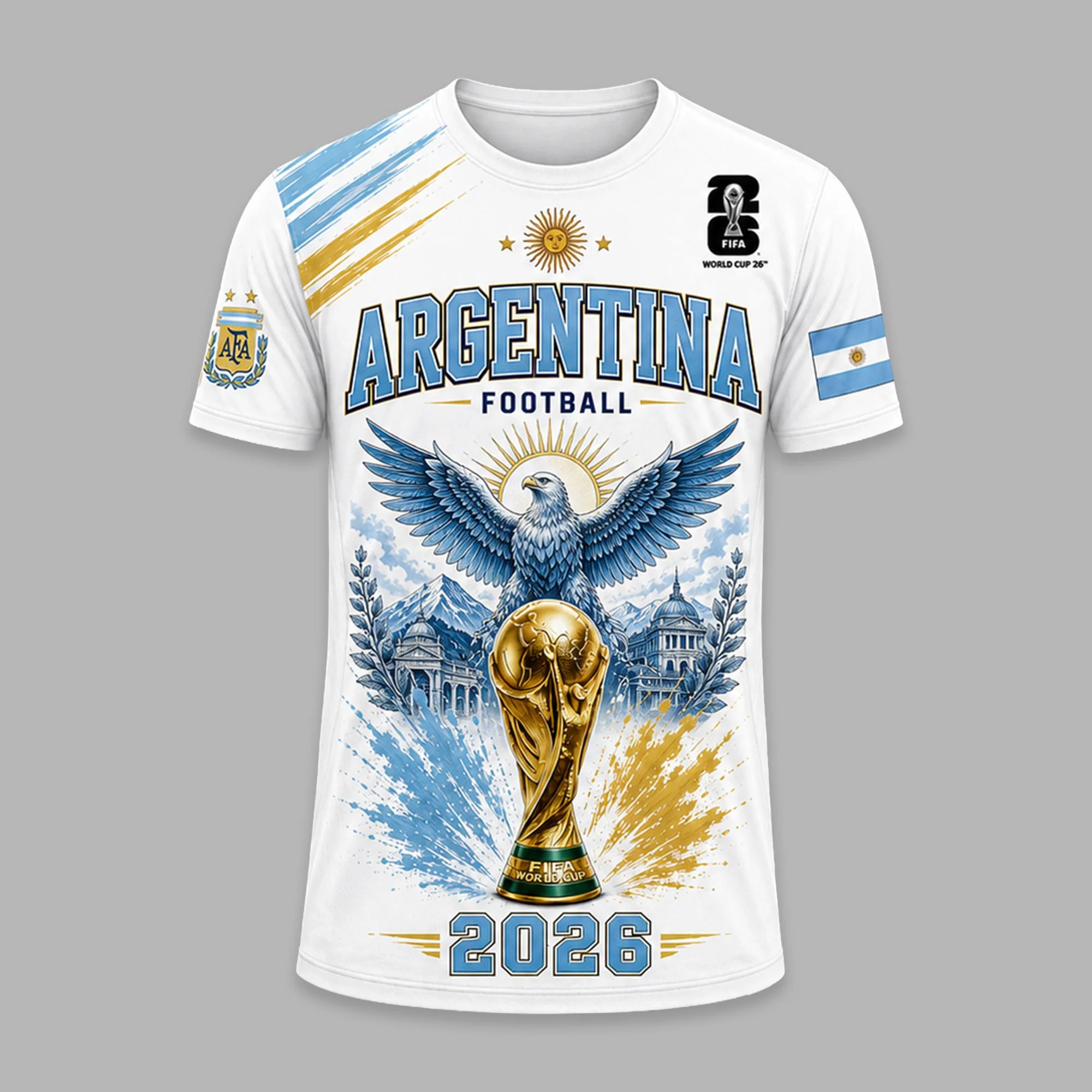 Personalized Argentina Soccer Shirt 2026 Gift for Football Fans