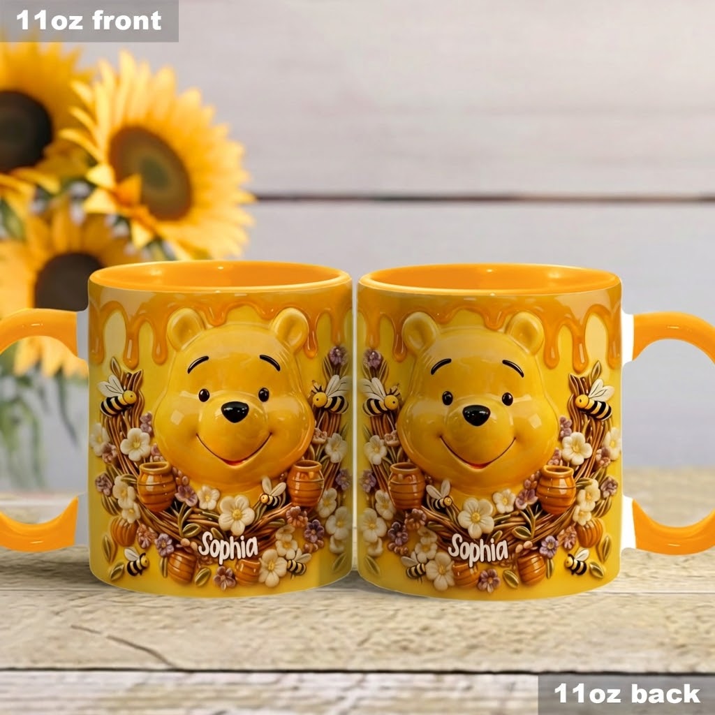 Personalized Honey Bear Mug Celebrate Friendship Gift for Movie Fans