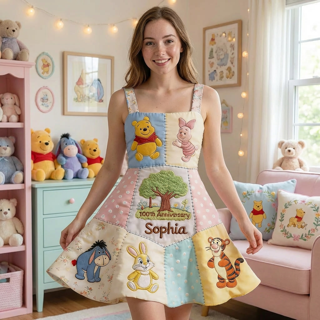 Personalized Skater Dress 100th Anniversary Gift for Movie Fans