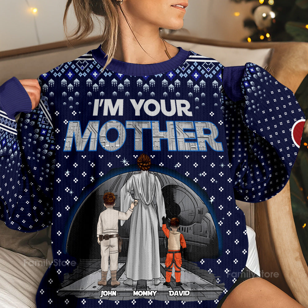 Personalized Star Wars Ugly Sweater Gift for Mom Christmas