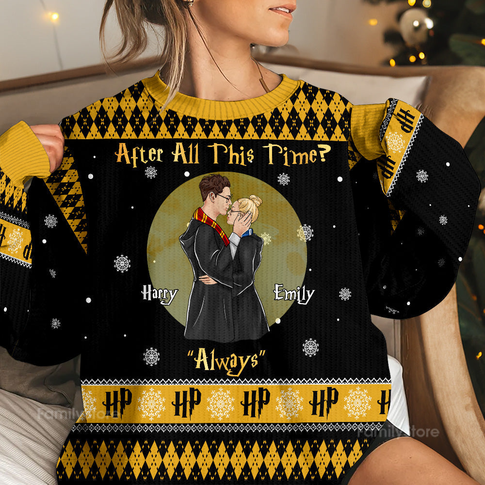 Personalized Ugly Sweater Gift for Couple - After All This Time - Cozy Winter Apparel