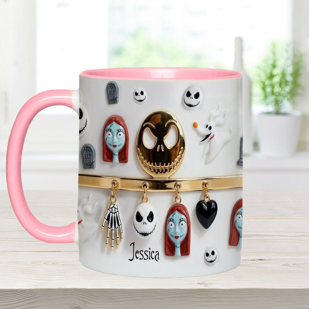 Personalized Spooky Characters Mug for Movie Fans Gift
