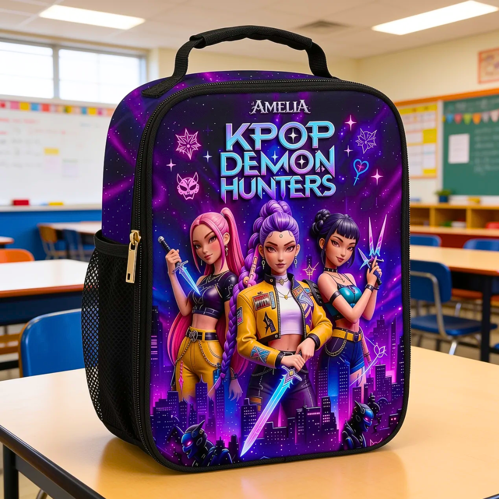 Personalized KPOP Demon Hunters School Backpack Set for Girls School Bag+ GradoCreations