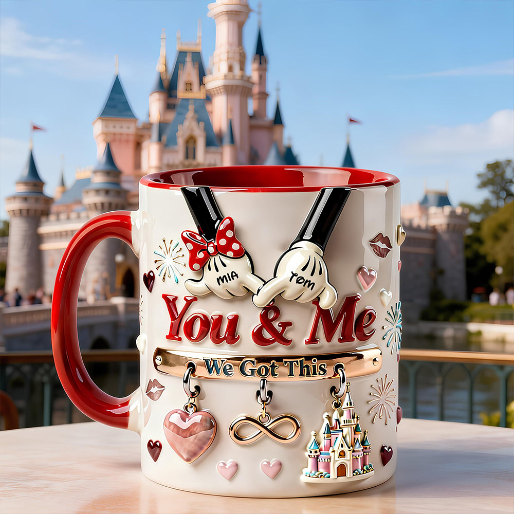 Personalized Couples Accent Mug You & Me Gift for Movie Lovers