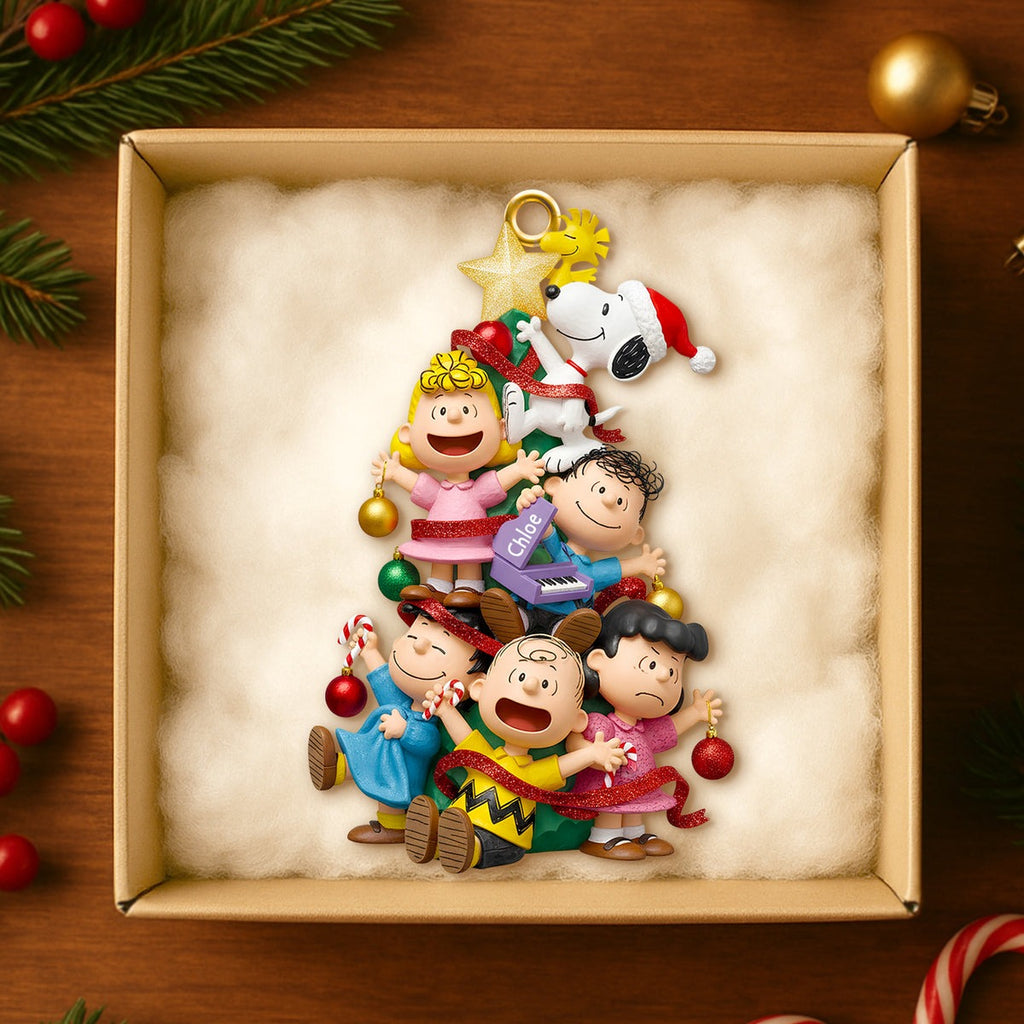 Personalized Peanuts Friends Forever Christmas Ornament Gift
