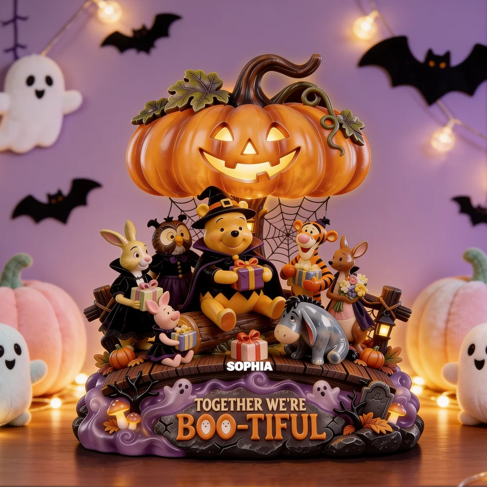 Personalized Acrylic Light Box Halloween Gift for Family Movie Fans Acrylic Light Box GradoCreations