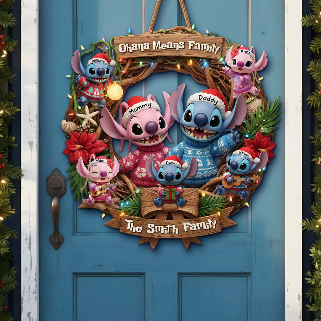 Personalized Ohana Means Family Wood Sign Custom Gift for Family