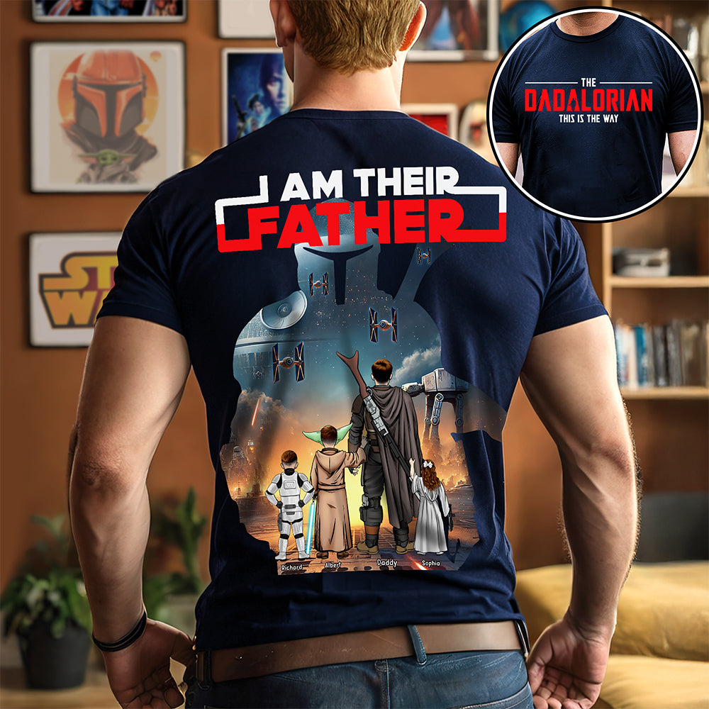 Personalized Star Wars Dad T-Shirt | Customizable Gift for Father's Day