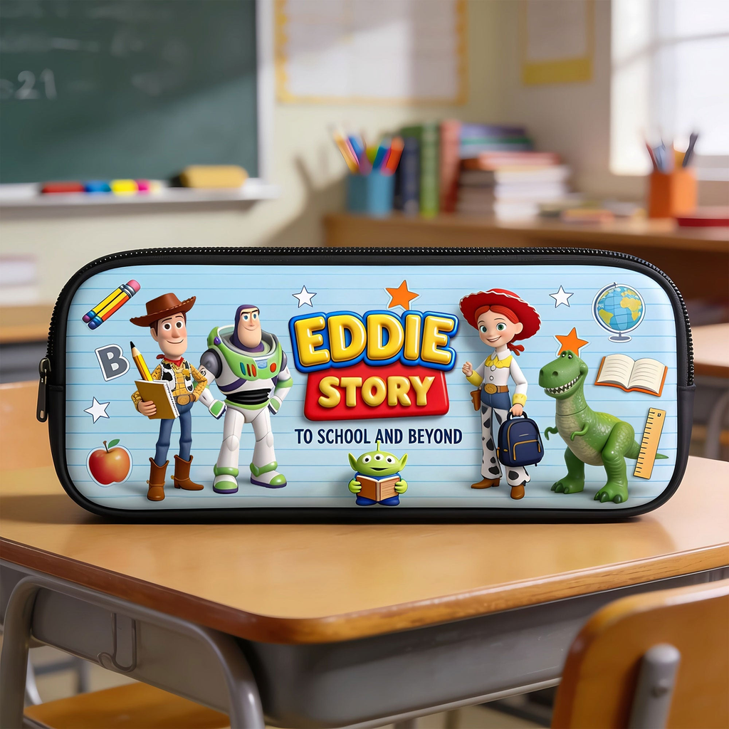 Personalized Toy Story School Set Backpack, Lunch Bag, Pencil Case & Water Bottle for Kids School Bag+ GradoCreations