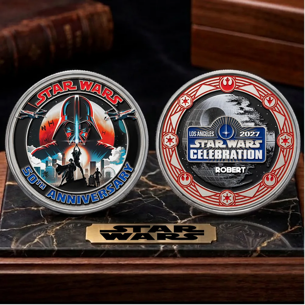 Personalized Star Wars 50th Anniversary Commemorative Coin Gift Coin GradoCreations