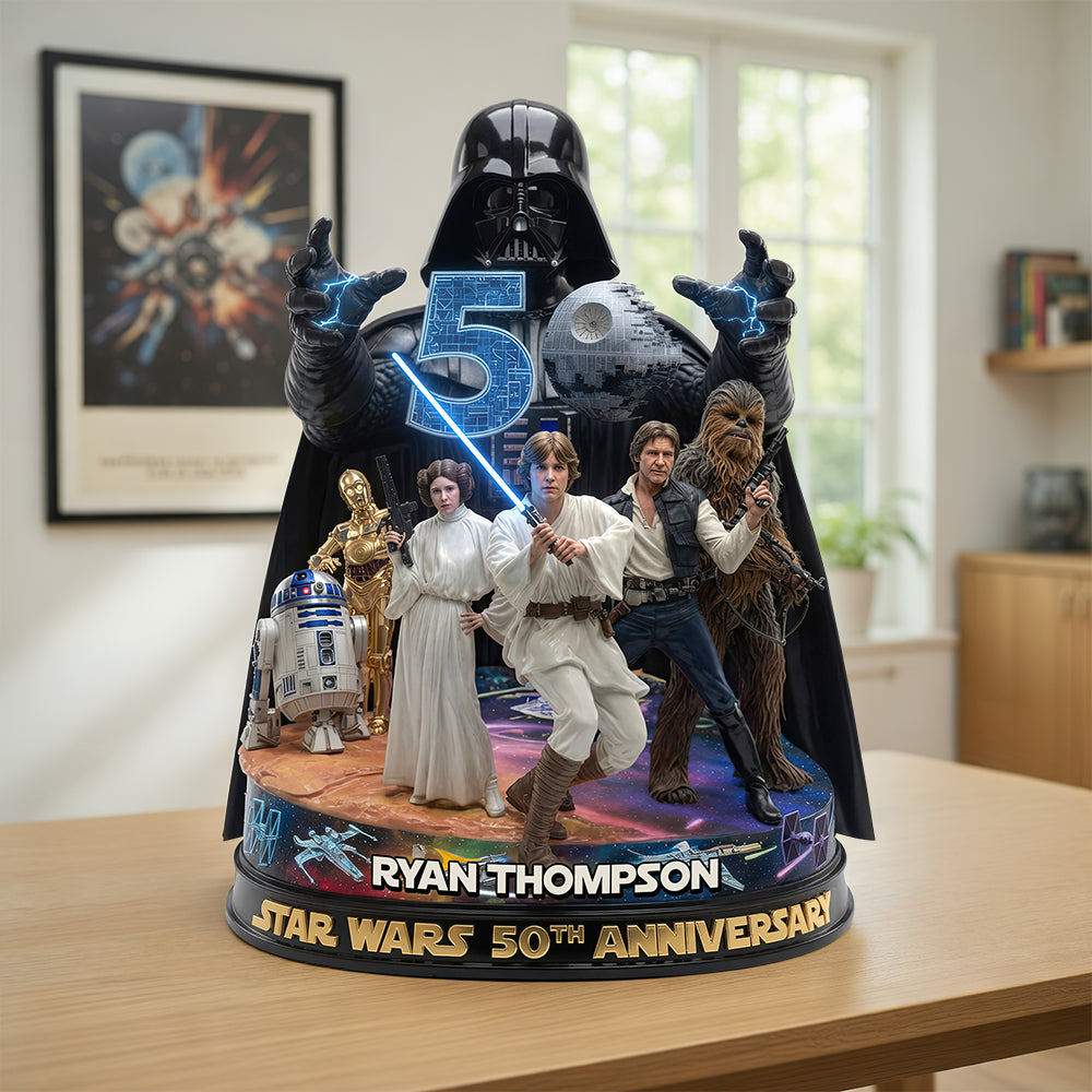 Personalized Acrylic Plaque 50th Anniversary Star Wars Gift Acrylic Plaque GradoCreations