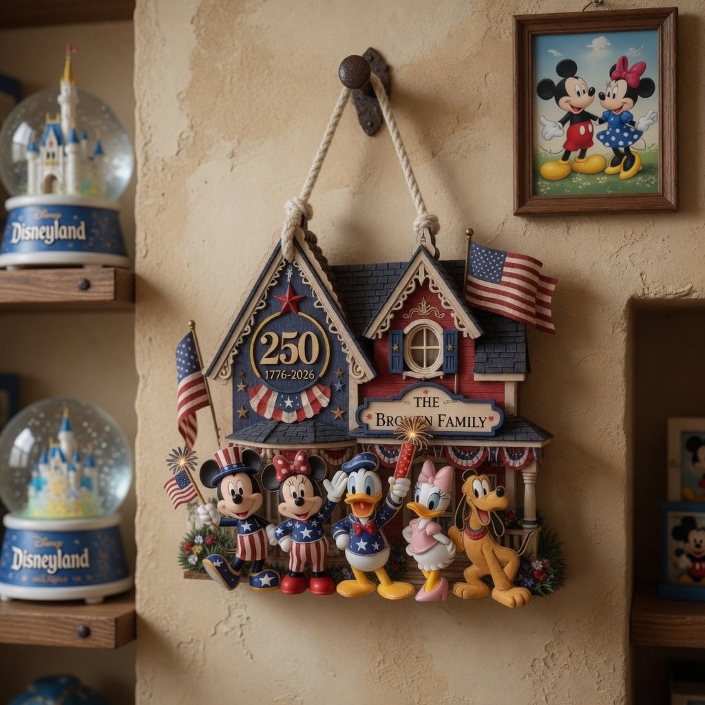 Personalized Custom Wood Sign 250 Years American Heritage Gift for Family