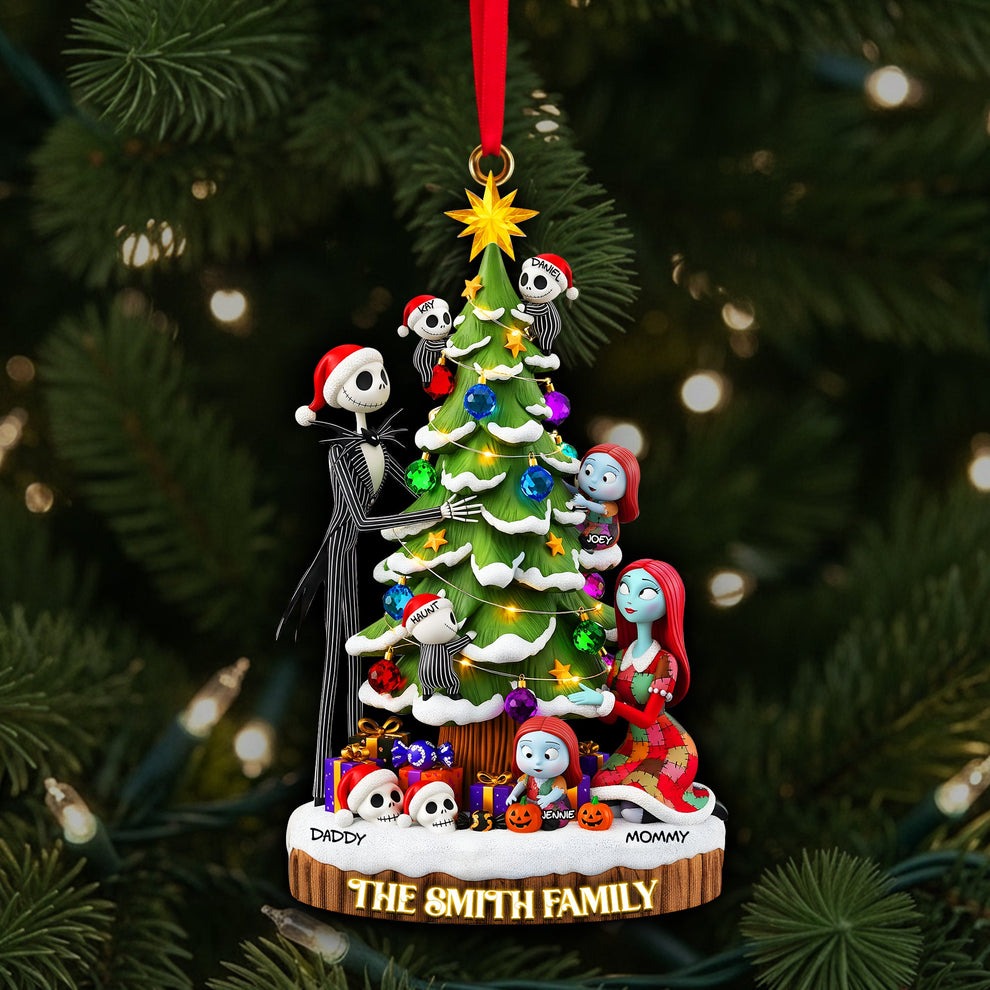Personalized Acrylic Christmas Ornament Family Gift Custom Names