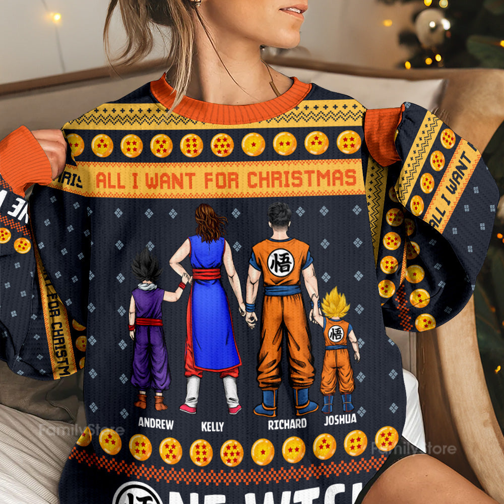 Personalized Family Ugly Sweater Christmas Gift | Custom Names