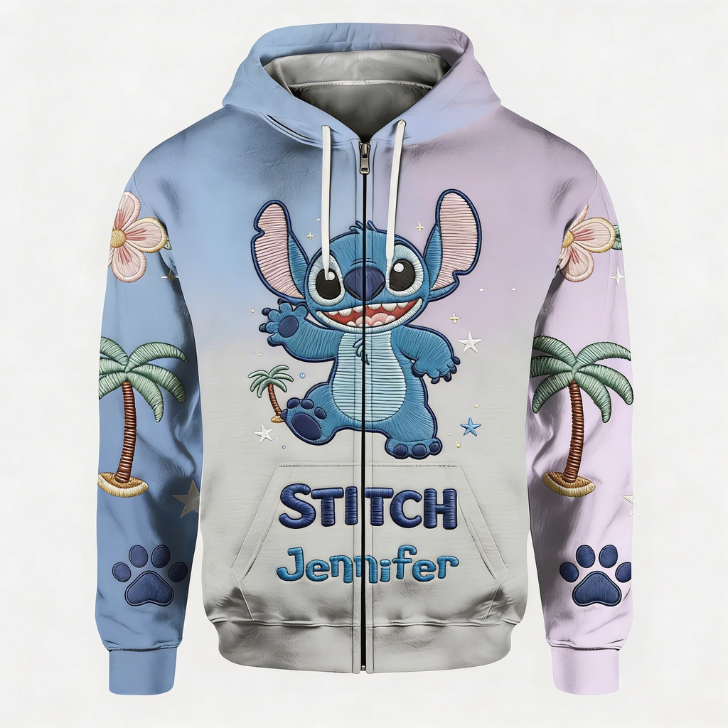Personalized All Over Shirt with Stitch Design for Her - Gift for Movie Fans