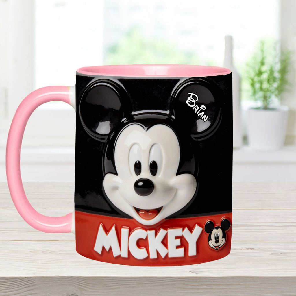 Personalized Mickey and Minnie Mouse Mug Custom Name Gift for Movie Fans