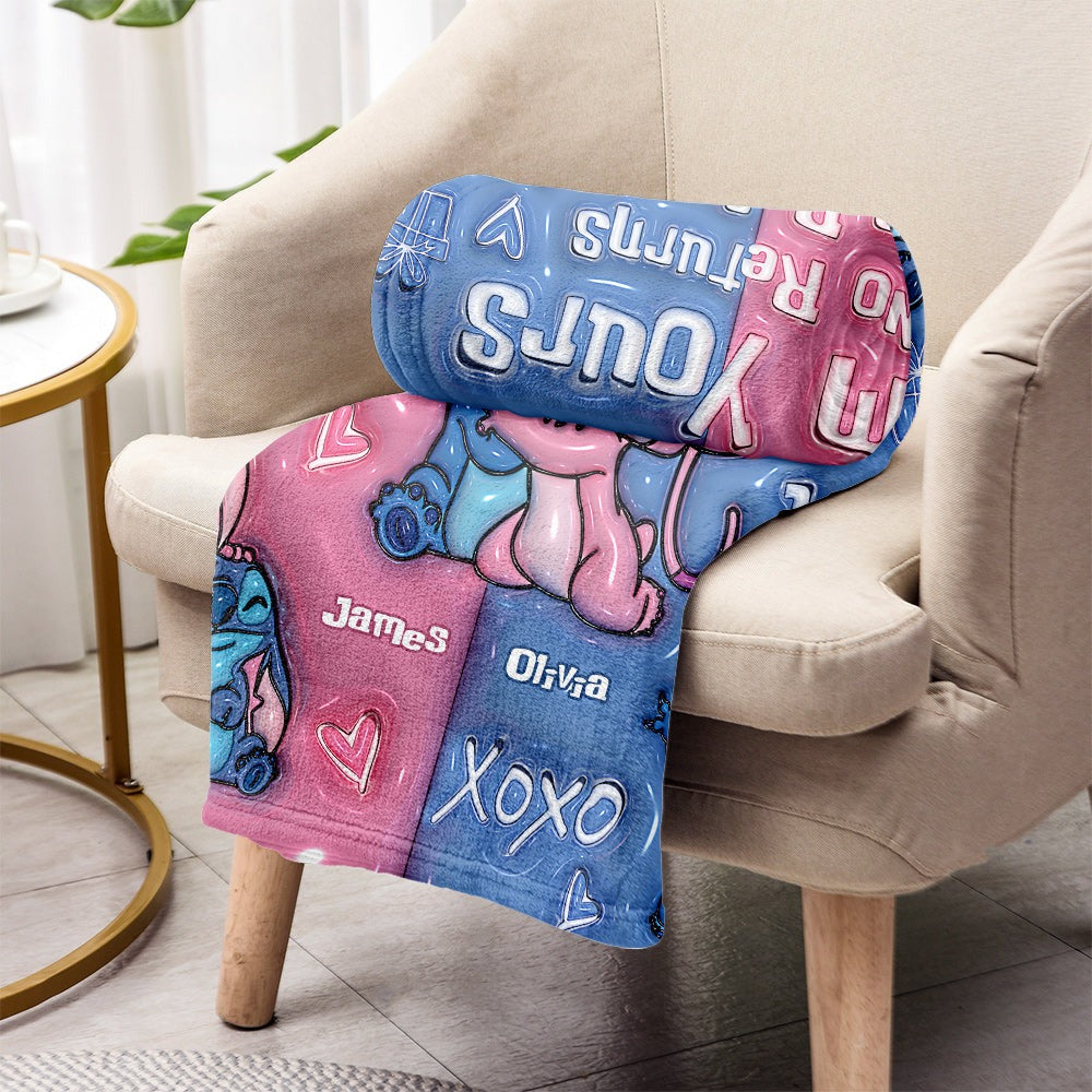 Personalized Couples Blanket with Custom Names Gift | GradoCreations