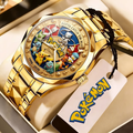 Personalized Pokemon Men's Wrist Watch Custom Engraved Gift for Movie Fans Men's Wrist Watch GradoCreations