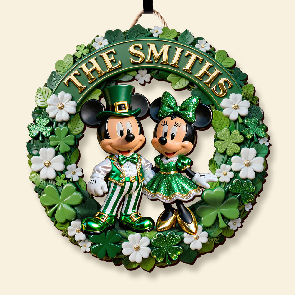 Personalized St. Patrick's Day Wooden Sign Family Gift Decor