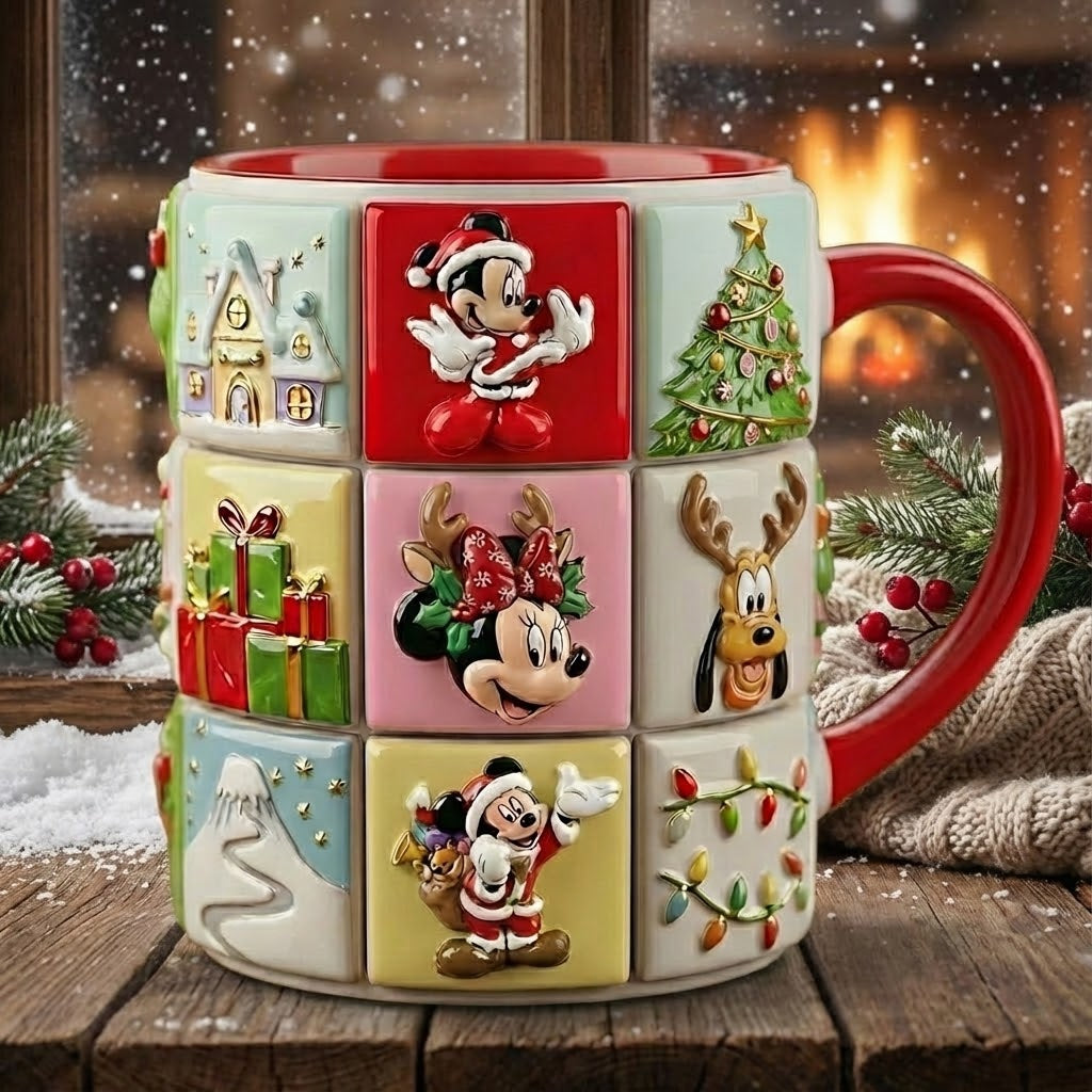 Personalized Magic Mouse Accent Mug Gift for Movie Fans - Christmas