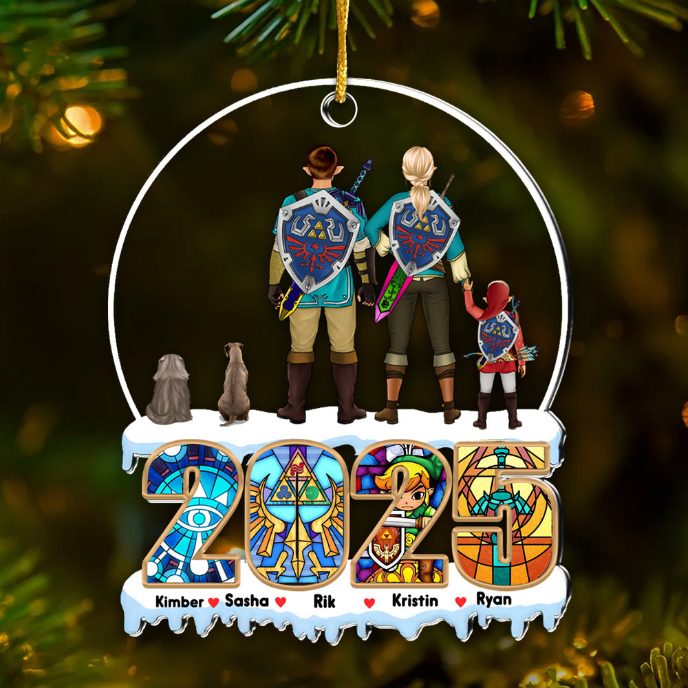 Personalized Legend Of Zelda Acrylic Ornament Family Gift