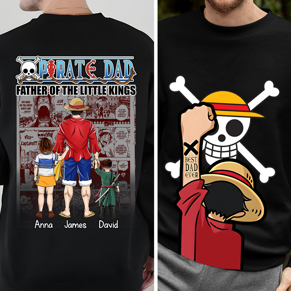 Personalized Pirate Adventure T-Shirt Best Dad Gift for Father's Day