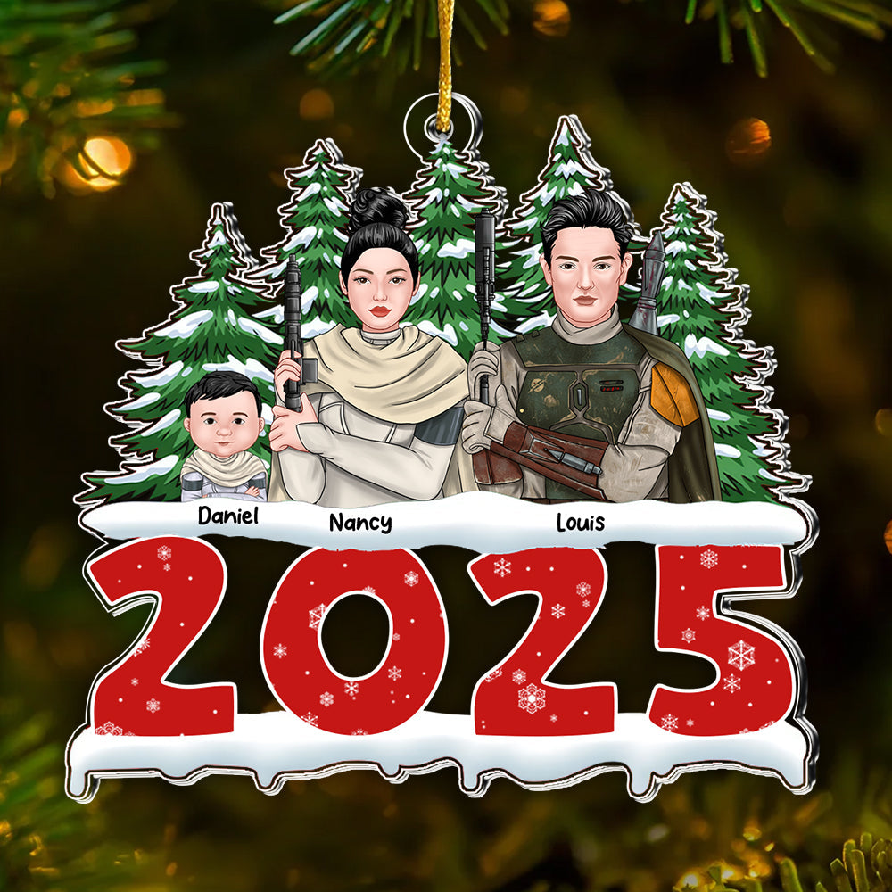 Personalized Family Acrylic Ornament Christmas Gift 2025