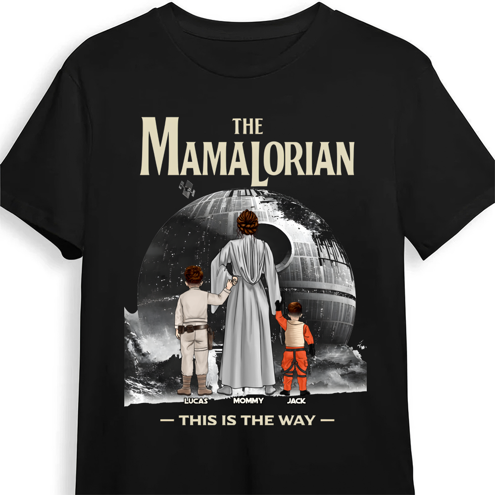 Personalized Mamalorian Shirt Custom Gift for Mom